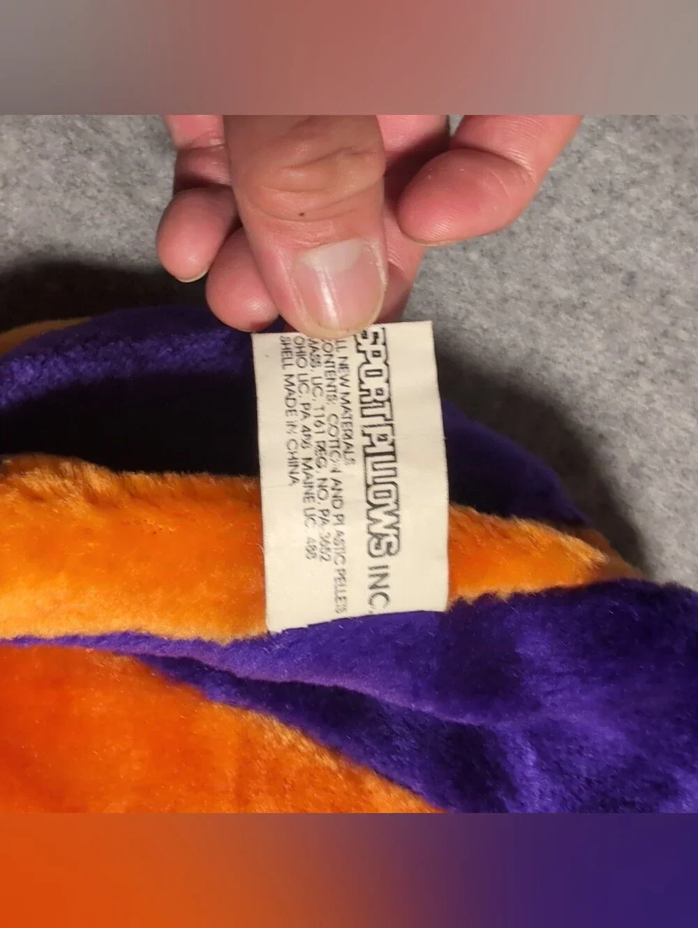 Vintage NBA Sports Pillows Phoenix Suns Basketball Plush Retro Purple Orange